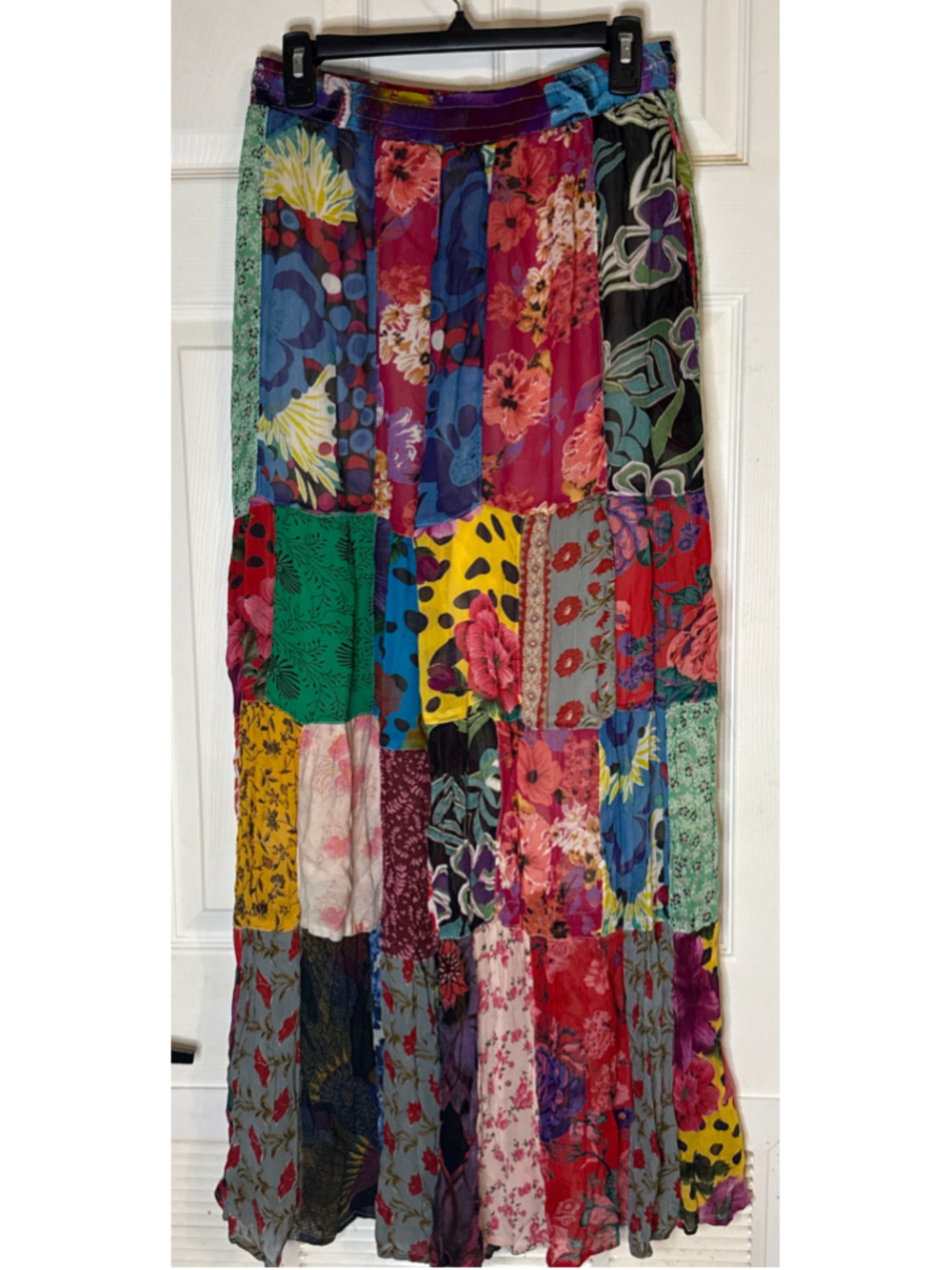 Young Threads Patchwork Boho Pants, Multi-color - Picture 3 of 6